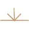 Ekena Millwork Kennewick Timber Gable Bracket, Western Red Cedar, 108"W x 72"H x 1 1/2"D x 3 1/2"F, 16/12 Pitch GBW108X72X0204KEN00SWR - alternate 3